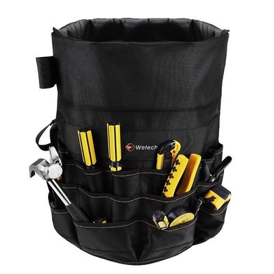 Zwarte Bucket Tool Bag Professionele Bucket Tool Pouch Op maat gemaakte capaciteit 10 kg