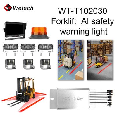 Vorklift AI IP67 Vorklift Rode Zone Licht 10V - 80V Rode Veiligheidslichten Voor Vorkheftrucks
