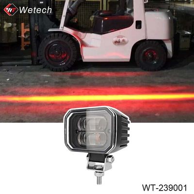 10V - 80V Vorklift Rood Zone Licht 30W LED Vorklift Veiligheidslichten Met Bracket Roestvrij staal
