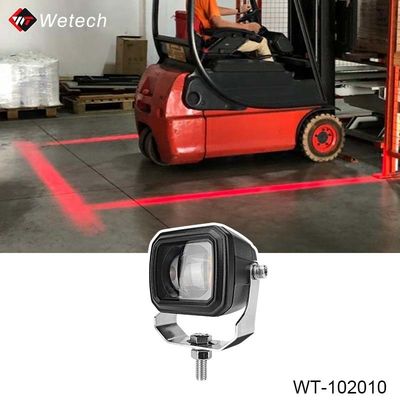 10V - 80V vorklift rood zone licht 10W blauwe vorklift lichten met gegoten aluminium behuizing