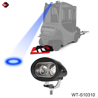 Waterdicht vorkhef Blauw Vlek Licht 10W LED Blauw Vlek Licht 10V - 80V Met gegoten aluminium behuizing