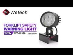 WT-10320 Blauwe vleklicht 10V - 80V Vorklift Blauwe vleklamp met waarschuwing voor een veiligheidszone bij een botsing
