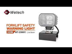 WT-239001 Vorklift Rood Zone Licht 30W LED Vorklift Veiligheidslichten Met Beugel Roestvrij Staal