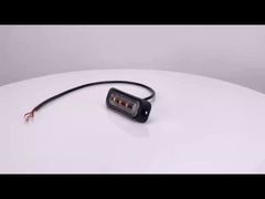 WT-TC10912-2 Zijflitser 12V - 24V LED Stroboscoop Waarschuwingslichten IP67 Stroboscooplicht Voor Voertuig